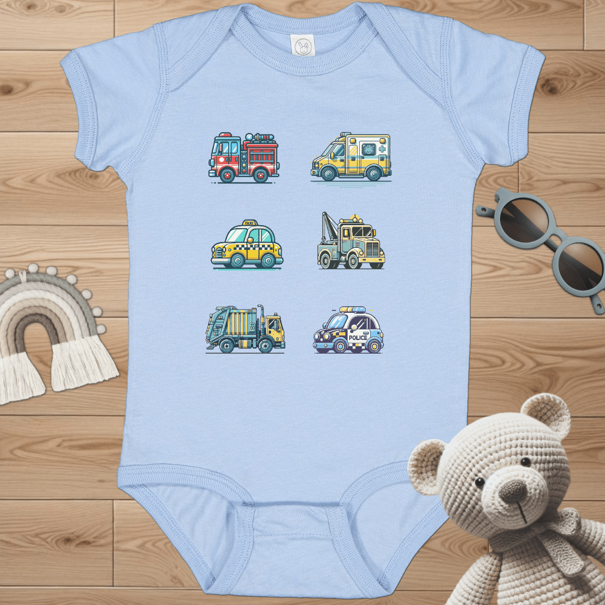 1st Responder Vehicles Infant Bodysuit