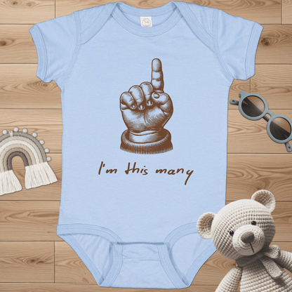 1 - I'm this many Infant Bodysuit