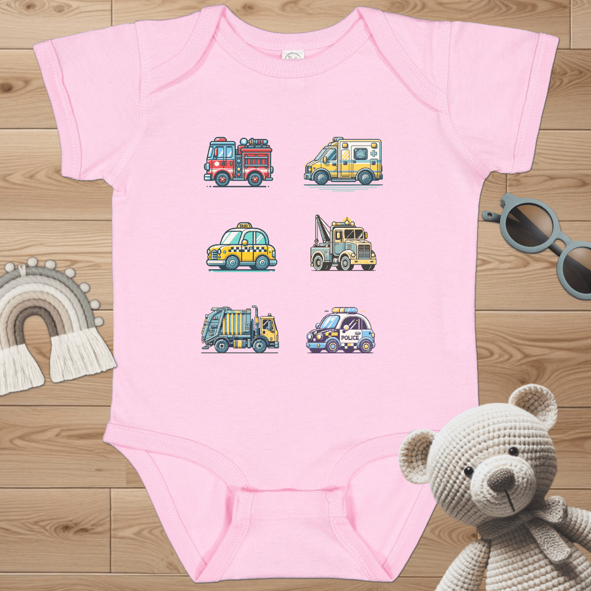 1st Responder Vehicles Infant Bodysuit