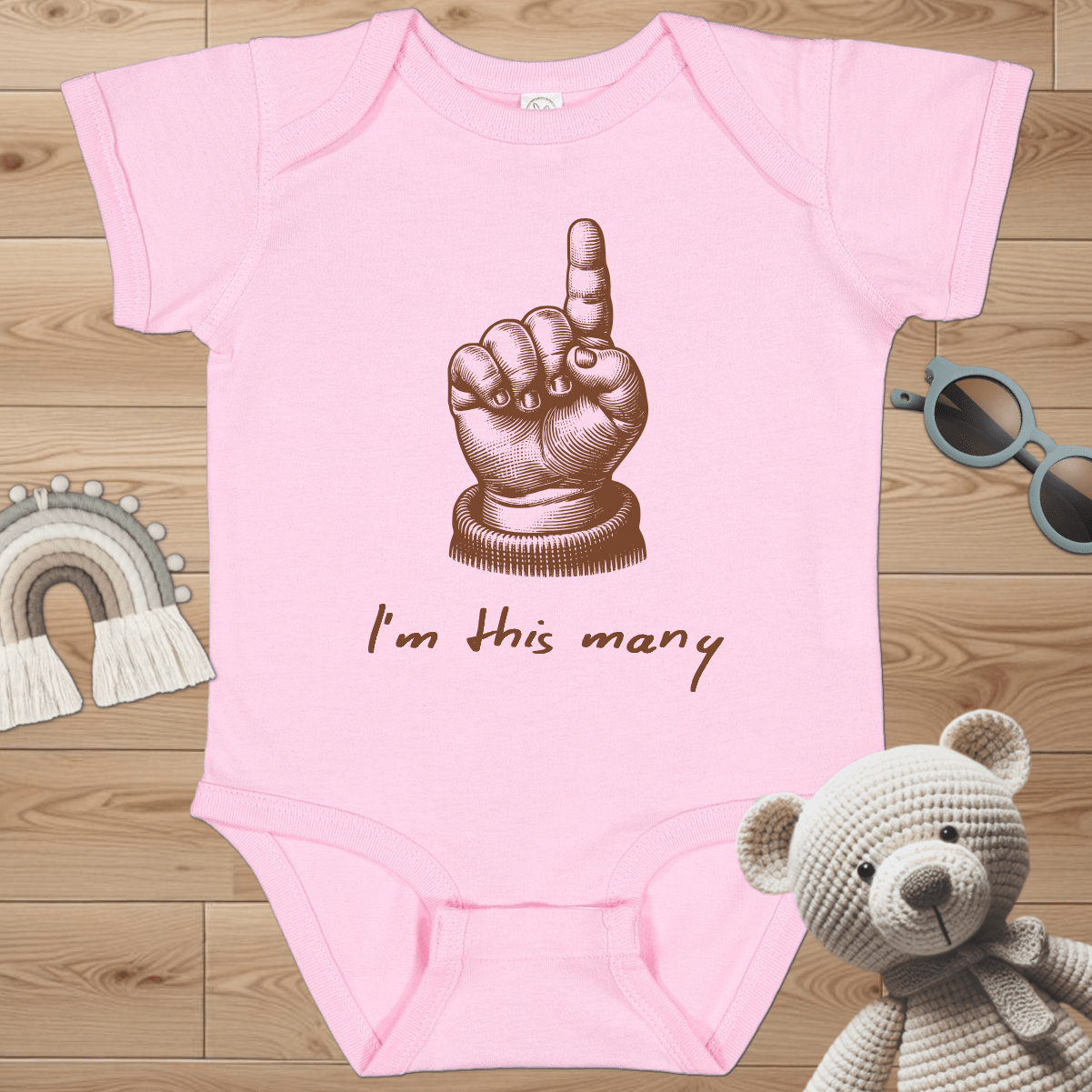1 - I'm this many Infant Bodysuit