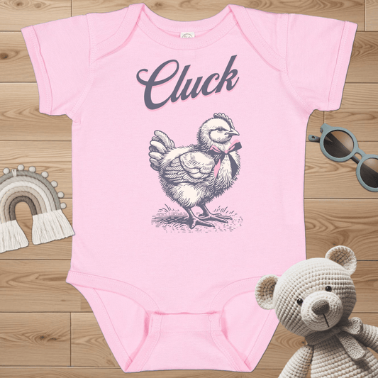 Chick with Pink Bow Infant Bodysuit