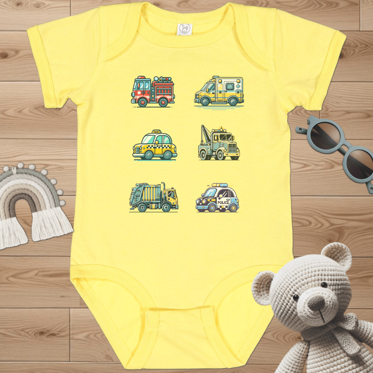 1st Responder Vehicles Infant Bodysuit