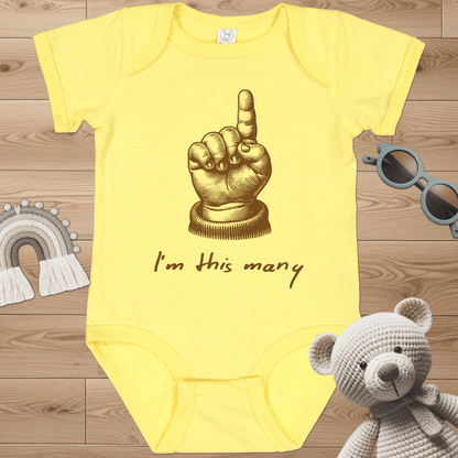 1 - I'm this many Infant Bodysuit