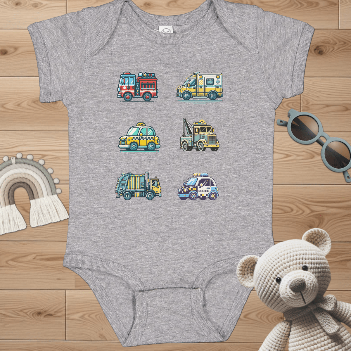 1st Responder Vehicles Infant Bodysuit