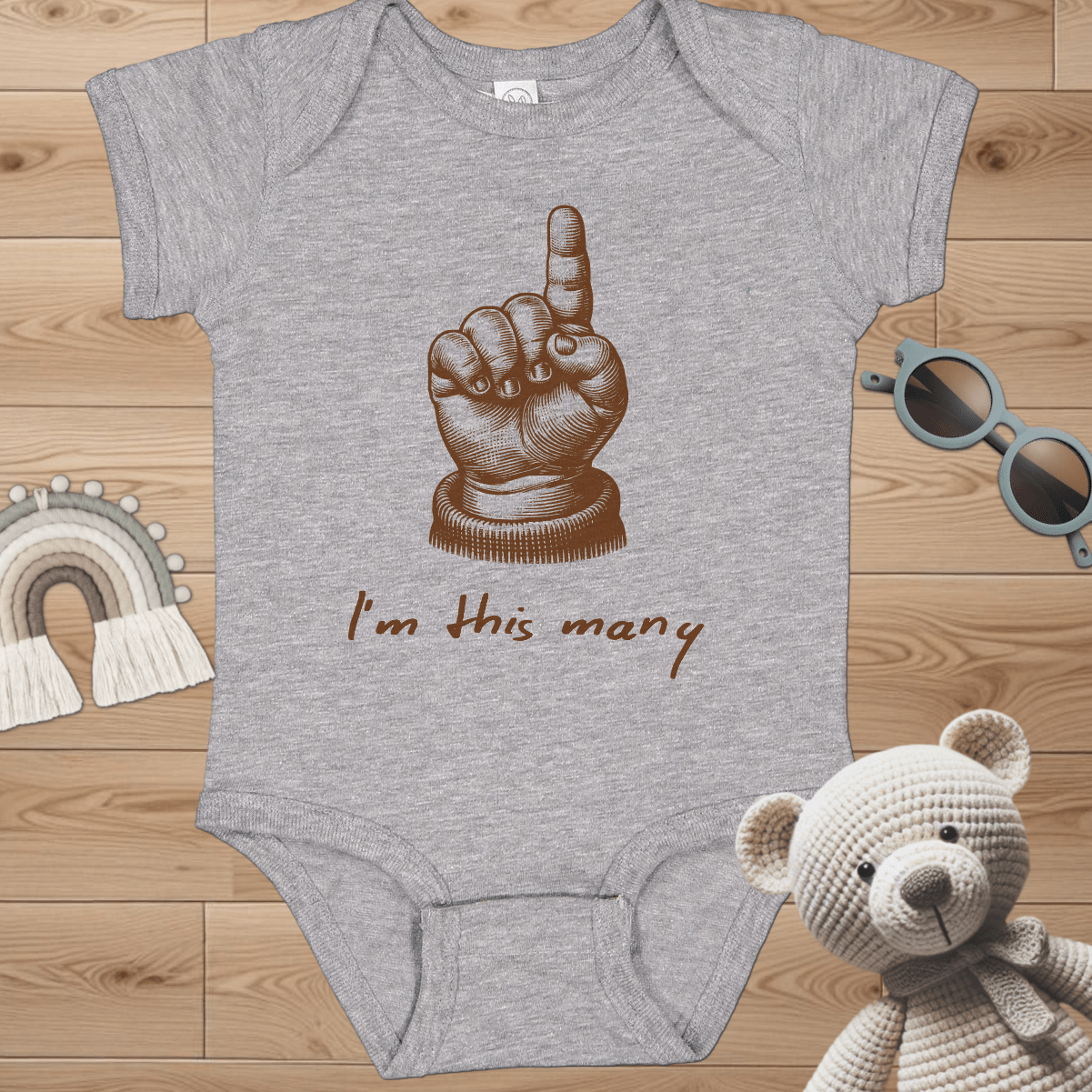 1 - I'm this many Infant Bodysuit