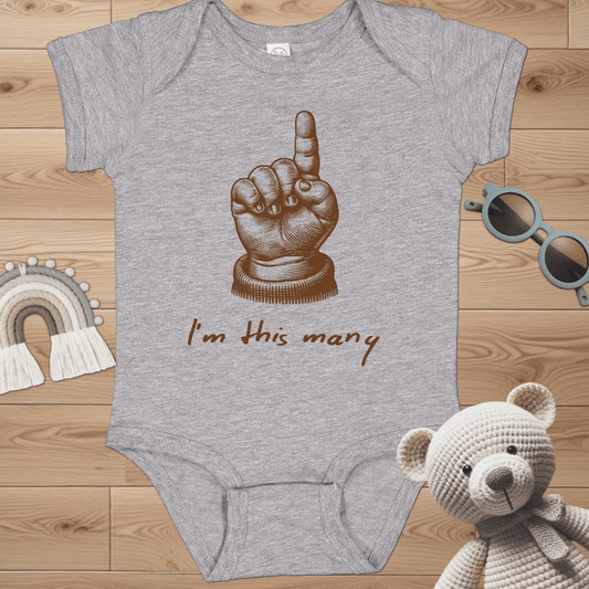 1 - I'm this many Infant Bodysuit