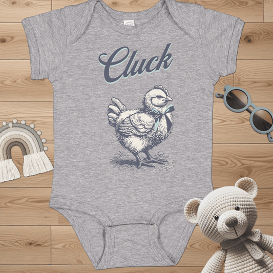 Chick with Green Bow Infant Bodysuit