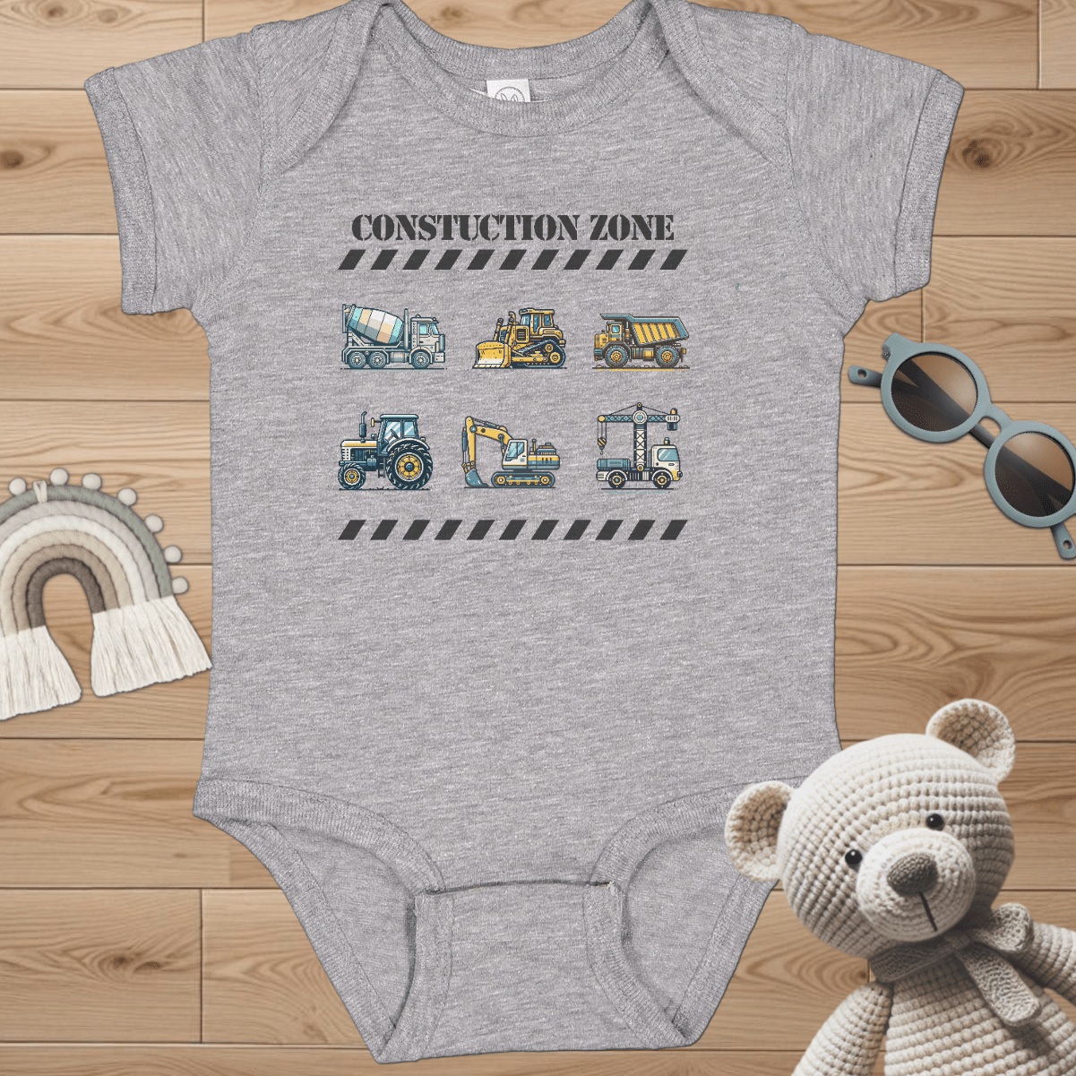 Construction Zone Infant Bodysuit