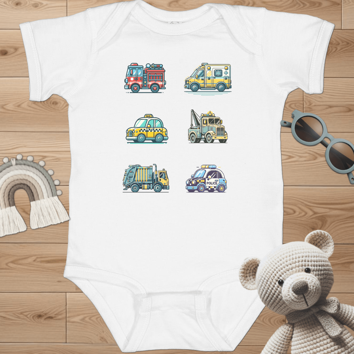1st Responder Vehicles Infant Bodysuit