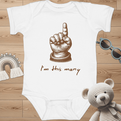 1 - I'm this many Infant Bodysuit